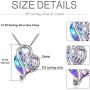 AOBOCO Mom Necklace 925 Sterling Silver with Crystals Mothers Christmas Birthday Jewelry Gifts