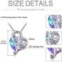 AOBOCO Mom Necklace 925 Sterling Silver with Crystals Mothers Christmas Birthday Jewelry Gifts