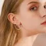 Silver Hoop Earrings for Women, 4 Pairs Small Silver Huggie Earrings Hoop Set | Mini Cartilage Hypoallergenic Tragus Helix Jewelry for Girls Men Teenagers (12mm/15mm/20mm/24mm)