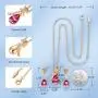 CDE Jewelry Sets for Women Rose Gold Jewelry Embellished with Crystal from Austria Mothers Day Jewelry Gifts Necklace and Earrings Set for Mom Wife