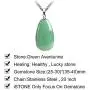 iSTONE Gemstone Crystal Necklace for Women Healing Stone Pendant Jewelry for Men Pendulum Divination Energy Healing Crystals Chakra Stones Necklace (20 Inches Stainless Steel Chain) iSTONE Gemstone Crystal Necklace for Women Healing Stone Pendant Jewelry for Men Pendulum Divination Energy Healing Crystals Chakra Stones Necklace (20 Inches Stainless Steel Chain)