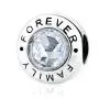 Family Forever Charm 925 Sterling Silver Bead Gift for Dad Mom and Families Fit DIY Bracelet Family Forever Charm 925 Sterling Silver Bead Gift for Dad Mom and Families Fit DIY Bracelet