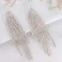 Humble Chic Simulated Diamond Long Earrings for Women - Cubic Zirconia Crystal Statement Dangle Earrings - Hypoallergenic and Safe for Sensitive Ears
