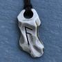 Viking Jewelry Ansuz A God Ancestor Devine Breath Power Luck Inspiration Element Air Elder Futhark Rune Runic Protection Amulet Silver Pewter Mens Pendant Necklace Charm men adjustable Cord