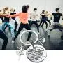 WSNANG Dance Lover Keychain You are Braver Stronger Smarter Than You Think Keychain I Love Dance Gifts Inspirational Jewelry Ballet Dancer Gifts Dance Teacher Gift Dance Lover Gifts