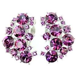 Faship Gorgeous Clip Ons Floral Earrings