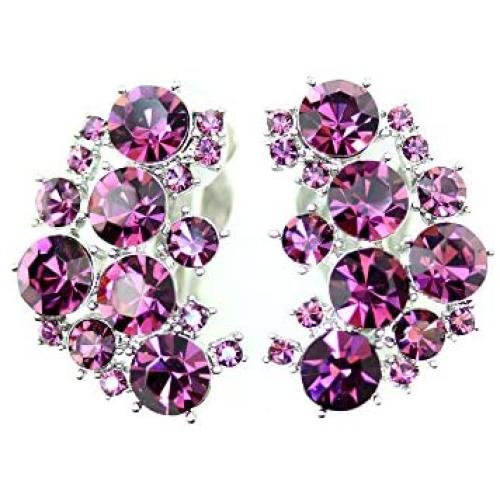 Faship Gorgeous Clip Ons Floral Earrings