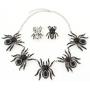 EVER FAITH Austrian Crystal 5 Spider Insect Necklace Earrings Set