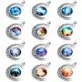 LOLIAS 12 Pcs Crescent Moon Pendant Necklaces for Women Girls Gifts Jwelry