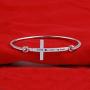 Zuo Bao Christian Bracelet Faith Bracelet Let Your Faith be Bigger Than Your Fear Cross Bracelet Religious Jewelry Gift for Her
