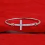 Zuo Bao Christian Bracelet Faith Bracelet Let Your Faith be Bigger Than Your Fear Cross Bracelet Religious Jewelry Gift for Her