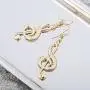 Women Dangle Earrings,Musical Note Drop Earring for Girl Rhinestone Earring Hook Earring with CZ Crystal Women Dangle Earrings,Musical Note Drop Earring for Girl Rhinestone Earring Hook Earring with CZ Crystal