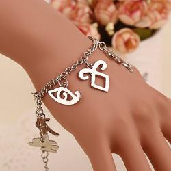 The Mortal Instruments City of Bones Inspired Angelic Power Rune Symbols Bracelet by XOCON