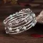 BULINLIN Wrap Bangle Rose Bead Bracelet - Beaded Bracelet with Natural Agate Stone Gifts for Women BULINLIN Wrap Bangle Rose Bead Bracelet - Beaded Bracelet with Natural Agate Stone Gifts for Women