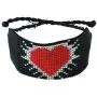 KELITCH Wax Rope Wrap Bracelets Heart Beat Shape Miyuki Statement Bracelets Handmade Braided Jewelry KELITCH Wax Rope Wrap Bracelets Heart Beat Shape Miyuki Statement Bracelets Handmade Braided Jewelry