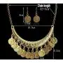 MIXIA Dancing Gypsy Jewelry Ethnic Coin Bib Necklace Drop Earring 2 Pcs Jewelry Set Women Exotic Bohemian Accessories MIXIA Dancing Gypsy Jewelry Ethnic Coin Bib Necklace Drop Earring 2 Pcs Jewelry Set Women Exotic Bohemian Accessories