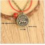Speyst Twelve Constellations Hand-Woven Ethnic Wind Chimes Ceramic Anklet