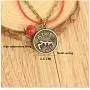 Speyst Twelve Constellations Hand-Woven Ethnic Wind Chimes Ceramic Anklet