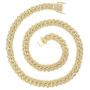 Bling Iced Out Diamond Cuban Link Chain Hip Hop Silver Gold Chunky Chains and Bracelets for Men Women 16 18 20 24 / 7 8 9 Inches