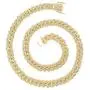 Bling Iced Out Diamond Cuban Link Chain Hip Hop Silver Gold Chunky Chains and Bracelets for Men Women 16 18 20 24 / 7 8 9 Inches