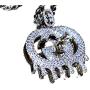 Shop-iGold Men Women 925 Italy Gold Finish Iced Silver Designer Charm Ice Out Pendant Stainless Steel Real 2 mm Rope Chain Necklace, Mens Jewelry, Iced Pendant, Rope Necklace (22)