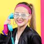 3 Pairs Women Fashion Retro Neon Earrings for 80s Party or Retro Costume Party (Loop Earings)