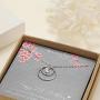 21st Birthday Gifts for Her, Sterling Silver Infinity 2 Circle Necklace for Daughter Birthday Gift