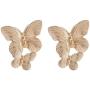 fxmimior Bohemian Dainty Gold Big Butterfly Earrings Big Dainty Gold Drop Earrings Statement Charm Earring Body Jewelry for Women and Girls