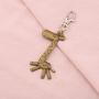 UJIMS Giraffe Lovers Gift Giraffe Charm Zipper for Women Girl Giraffe Jewelry Giraffe Inspirational Quote Gift for Her