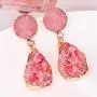 Geometric Statement Earrings Resin Druzy Stone Drop Earrings Irregular Faux Crystal Dangle Earring Jewelry for Women Girl Gift Geometric Statement Earrings Resin Druzy Stone Drop Earrings Irregular Faux Crystal Dangle Earring Jewelry for Women Girl Gift