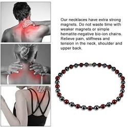 Magnetic Necklace, Necklaces Titanium Pain Relief for Arthritis and Carpal Tunnel Syndrome for Men and Women