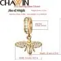 Sparkling Queen Bee Charms Gold Plated 925 Sterling Silver Dangle Charms Insects Nature Garden Charm Beads with Clear CZ Compatible with Pandora Charms Bracelet Necklace Gifts for Women/Wife/Mother/Sister Sparkling Queen Bee Charms Gold Plated 925 Sterling Silver Dangle Charms Insects Nature Garden Charm Beads with Clear CZ Compatible with Pandora Charms Bracelet Necklace Gifts for Women/Wife/Mother/Sister