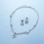 UNY Designer Inspired Classic Elegant Cable Wire Heart Women Jewelry Sets Short Necklace 40cm and Earring UNY Designer Inspired Classic Elegant Cable Wire Heart Women Jewelry Sets Short Necklace 40cm and Earring