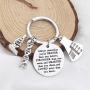 WSNANG Biology Chemistry Keychain Always Remember You are Braver Stronger Smarter Than You Think Keychain Future Chemist Gift Scientist Biology Student Graduation Gift