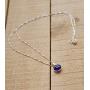 CHOOSE YOUR CHARM - Silver Evil Eye Necklace with Evil Eye Protection Charm on 925 Sterling Silver 19 Inch Box Chain
