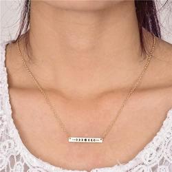 MIXIA Gold Color Galaxy Astronomy Crescent Moon Phases Necklace Women Long Vertical Bar Lunar Phenomena Talisman Witchcraft Jewelry Pendant