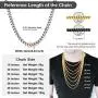 ChainsPro 3/4.5/6/7MM Flat Franco Cuban Link Chain, 18/22/26/28/30/32 inches,Black/18K Gold Plated/Rose Gold Color(Send Gift Box) ChainsPro 3/4.5/6/7MM Flat Franco Cuban Link Chain, 18/22/26/28/30/32 inches,Black/18K Gold Plated/Rose Gold Color(Send Gift Box)