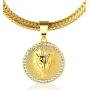 Halukakah ● Kings Landing ● 18k Real Gold Plated Lion Pendant Necklace,with Free SharkTail Chain 30''