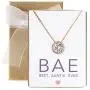 A+O Gift for Mom, Aunt, Grandma - Solitaire Halo Necklace in Gold, Rose Gold, Silver