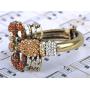 Alilang Golden Scorpion Wrap Bangle Bracelet Topaz Colored Crystal Rhinestone Scorpio