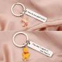 SEIRAA the Pooh Bear Gift How Do You Spell Love Piglet & Winnie Jewelry Couple Keycian set of 2 Friendship Keychain