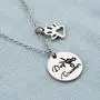 SEIRAA Pet Groomer Gift Dog Groomer Necklace Vet Tech Jewelry Paw Print Charm Necklace Gift for Animals Lover