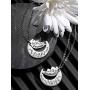 Tatuo 2 Packs Set Necklace Pendant Gift for Grandmother Granddaughter or Godmother Goddaughter I Love You to The Moon and Back Necklace Jewelry for Women (Grandmother Granddaughter)