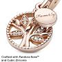 Pandora Jewelry Family Heritage Dangle Cubic Zirconia Charm in Pandora Rose