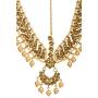 Bindhani Indian Bollywood Style Wedding Gold Plated Bahubali Head Jewelry Maang Tikka Traditional Mang Tika Jewellery Damini Bridesmaid Hair Accessories Bridal Matha Patti for Women