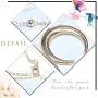 YienDoo Boho Multilayer Necklace Trendy Crescent Moon Pendant Bead Choker Chain Bohemia Jewelry For Woman and Girls (Gold)