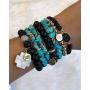 Kinsley Armelle Stone Collection - Raven Bracelet