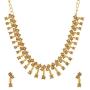 MUCH-MORE Indian Traditional Crystal Necklace Earrings Set Ethnic Wedding Party Jewelry for Women
