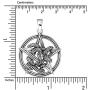 WithLoveSilver 925 Sterling Silver Celtic Pentacle Ouroboros Snake Serpent Pendant