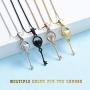 mingkejw Cremation Jewelry for Ashes Stainless Steel Key with My Heart Urn Pendant Memorial Ash Holder Keepsake Necklace